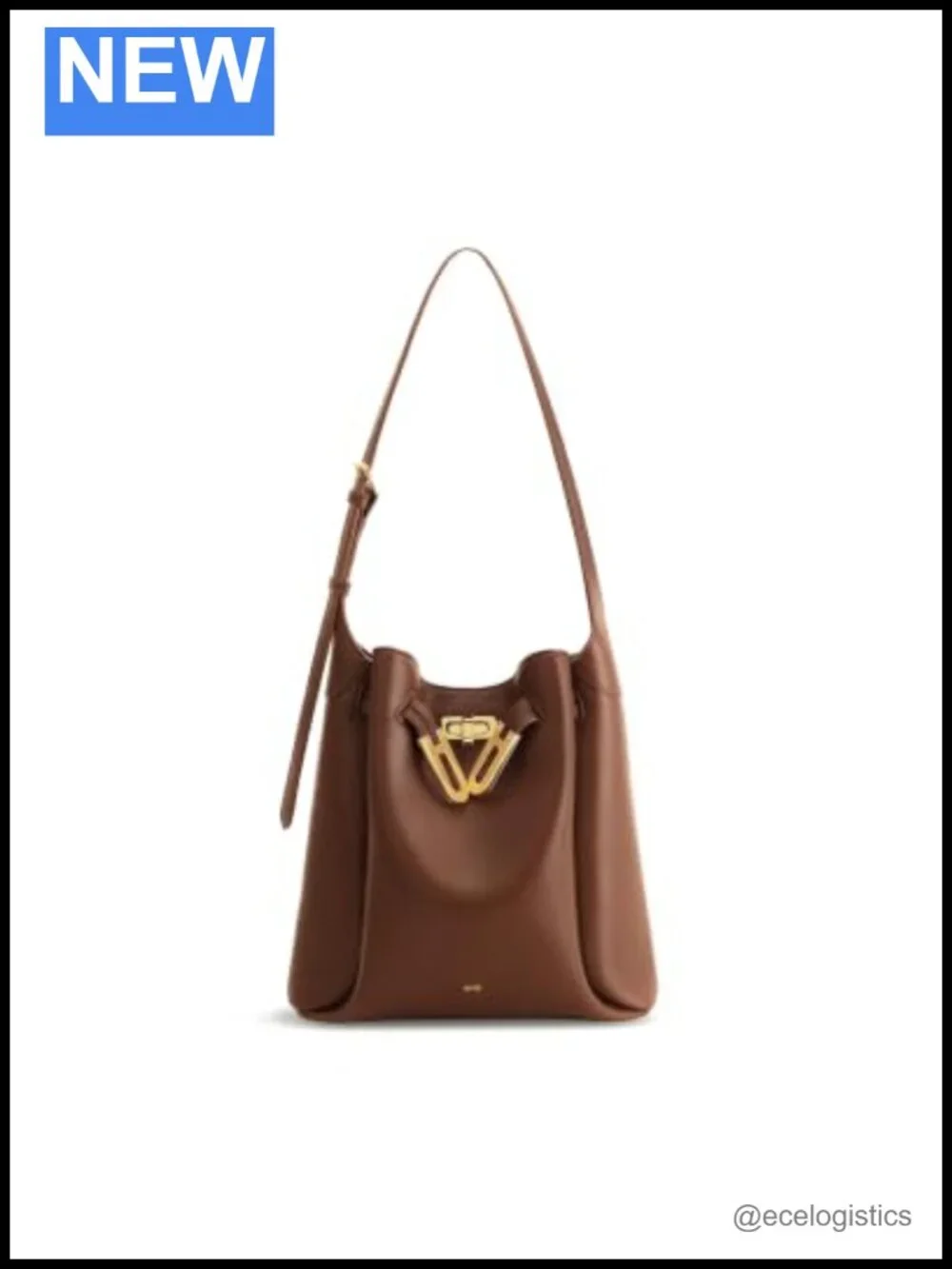 JW PEI Charlene Hobo Bag Faux Leather Double Buckle Shoulder Handbag